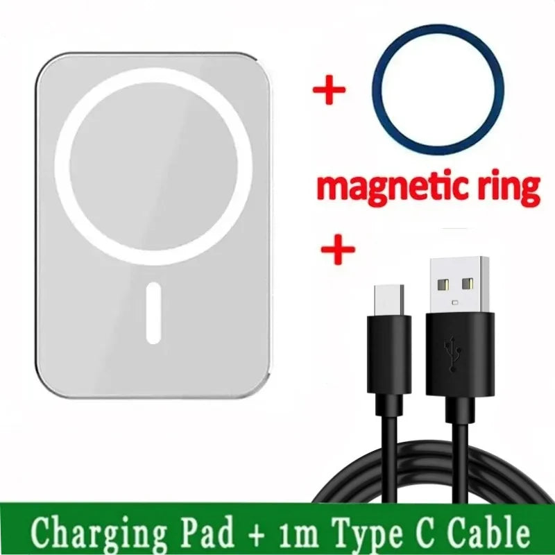 15W Magnetic Wireless Charger Car Fast Charging Adapter Air Outlets Mobile Phone Holder For MagSafe iPhone 16 15 Pro Max Xiaomi