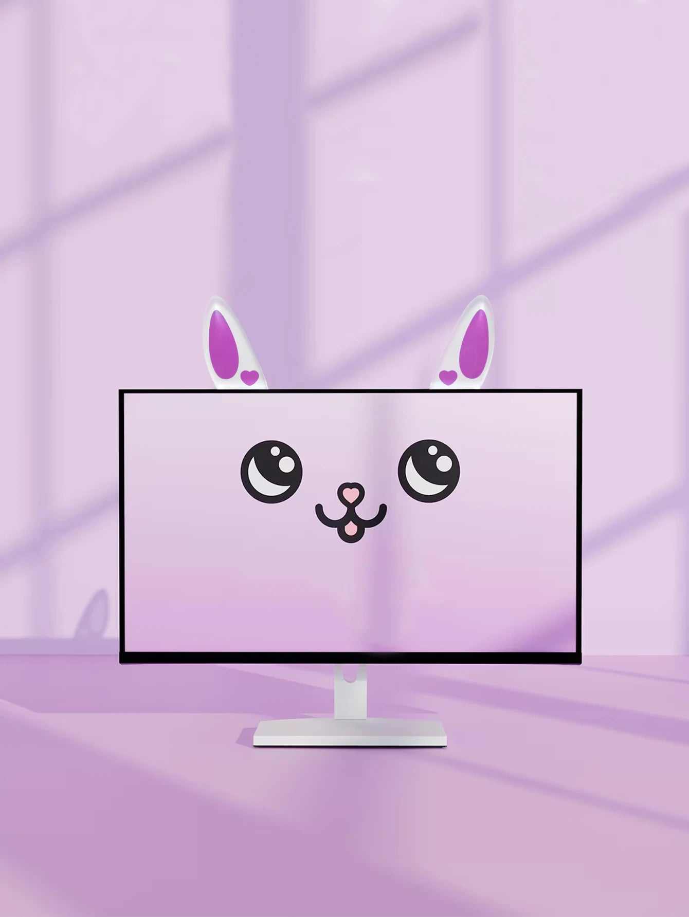 Kawaii Bow Monitor Decor Pink Acrylic Bowknot PC Accessories Cute Desktop Decoration for Gaming Setup,Screen,Home Office & Gift