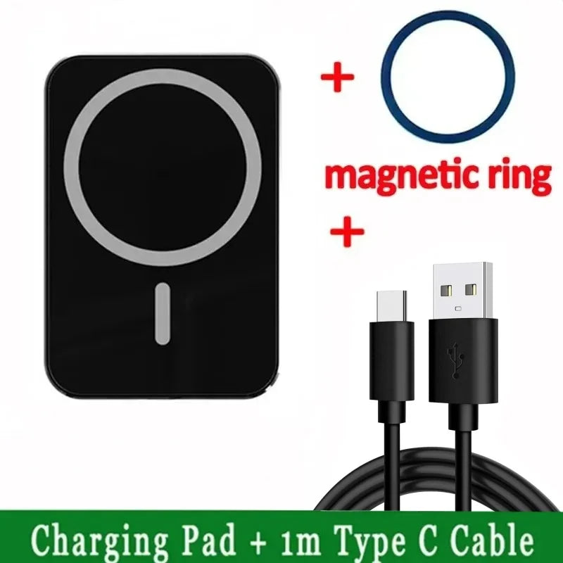 15W Magnetic Wireless Charger Car Fast Charging Adapter Air Outlets Mobile Phone Holder For MagSafe iPhone 16 15 Pro Max Xiaomi