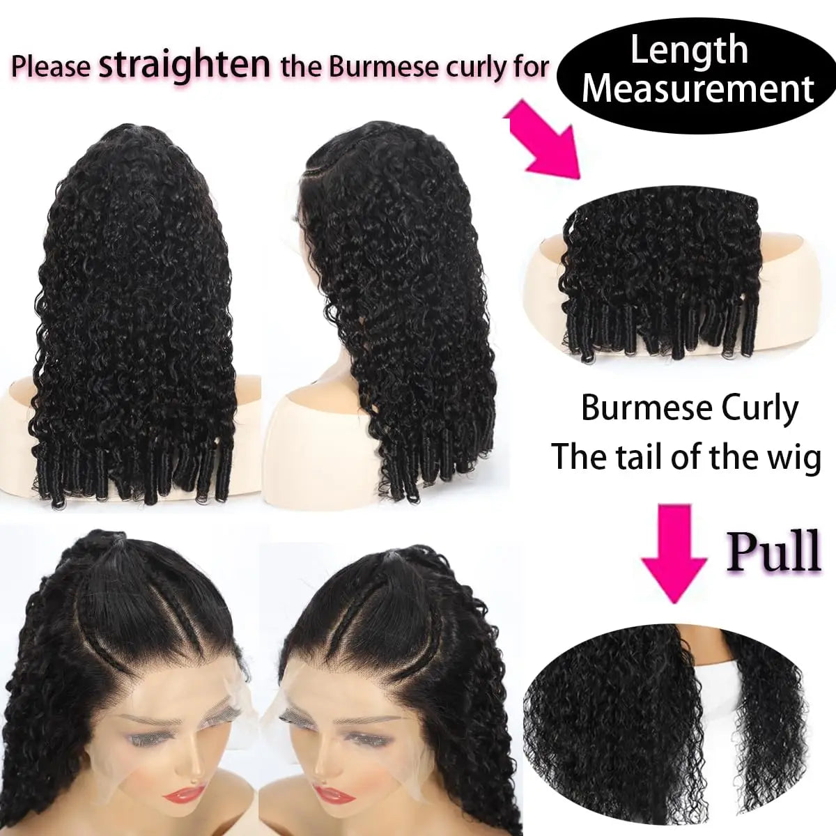 Burmese Curly Wig Human Hair Pre Braided 13x6 Water Wave Lace Front Wigs Human Hair Deep Wave HD Transparent Lace Frontal Wigs