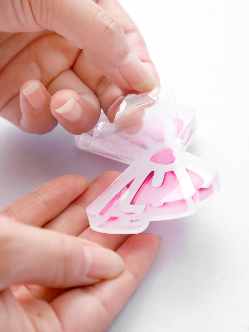 Kawaii Bow Monitor Decor Pink Acrylic Bowknot PC Accessories Cute Desktop Decoration for Gaming Setup,Screen,Home Office & Gift