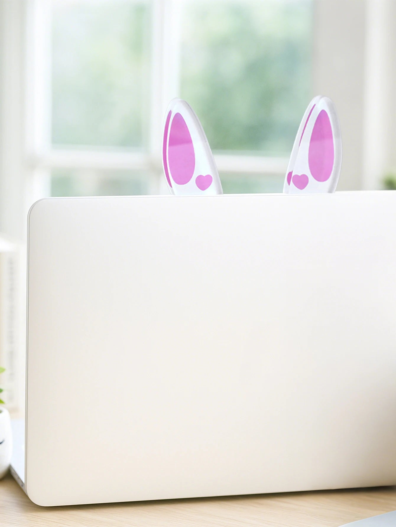 Kawaii Bow Monitor Decor Pink Acrylic Bowknot PC Accessories Cute Desktop Decoration for Gaming Setup,Screen,Home Office & Gift