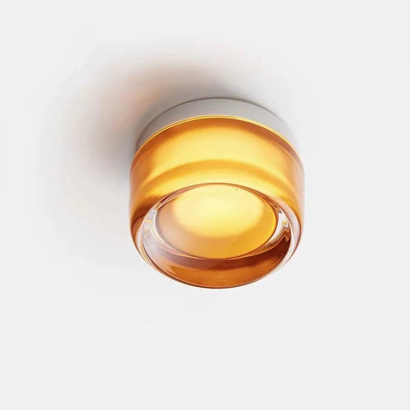 Minimalist LED Wall Lamp Amber Acrylic Bedroom Bedside Living Room Light Home Decor Simple Modern Lighting Design