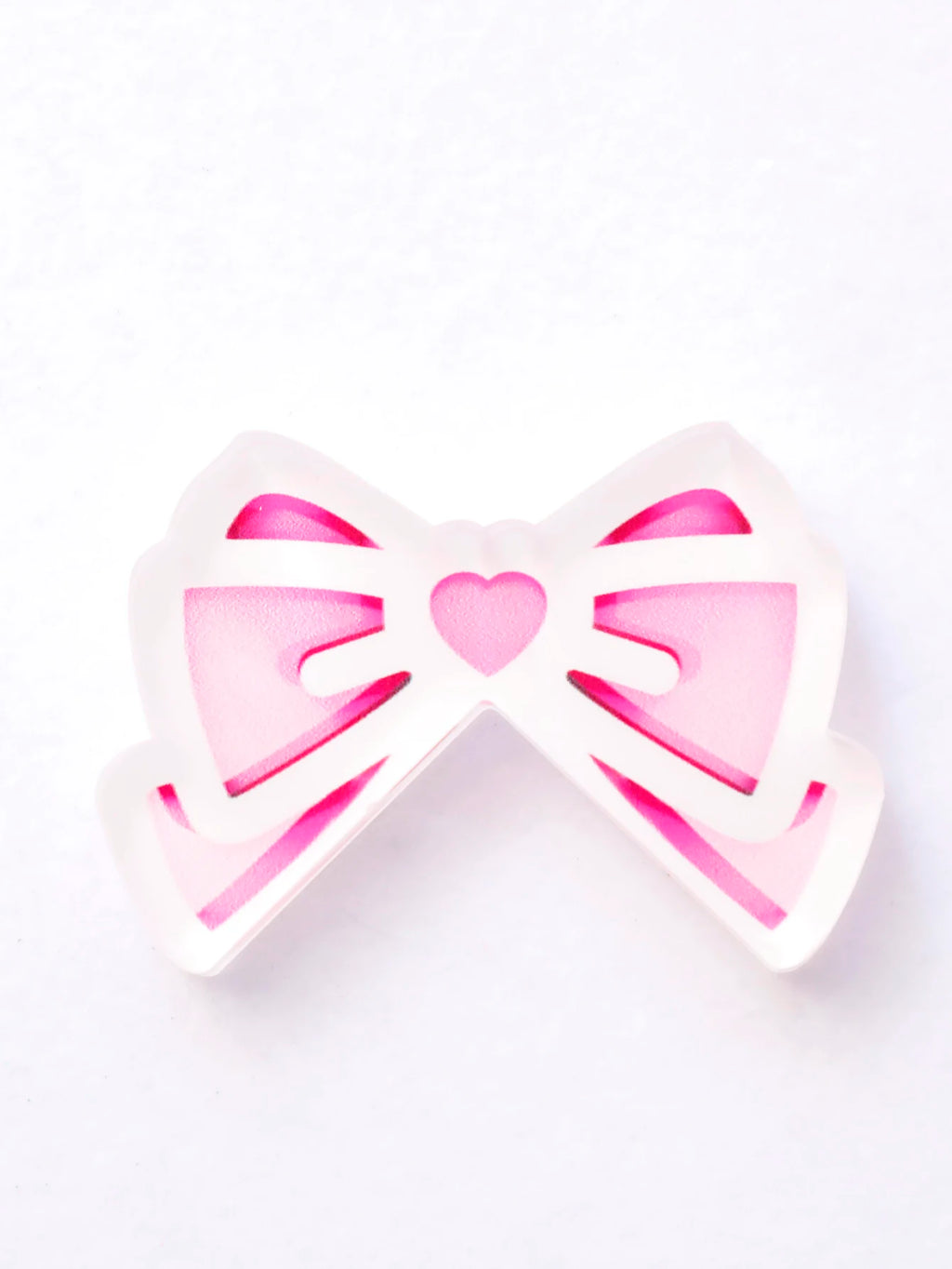Kawaii Bow Monitor Decor Pink Acrylic Bowknot PC Accessories Cute Desktop Decoration for Gaming Setup,Screen,Home Office & Gift
