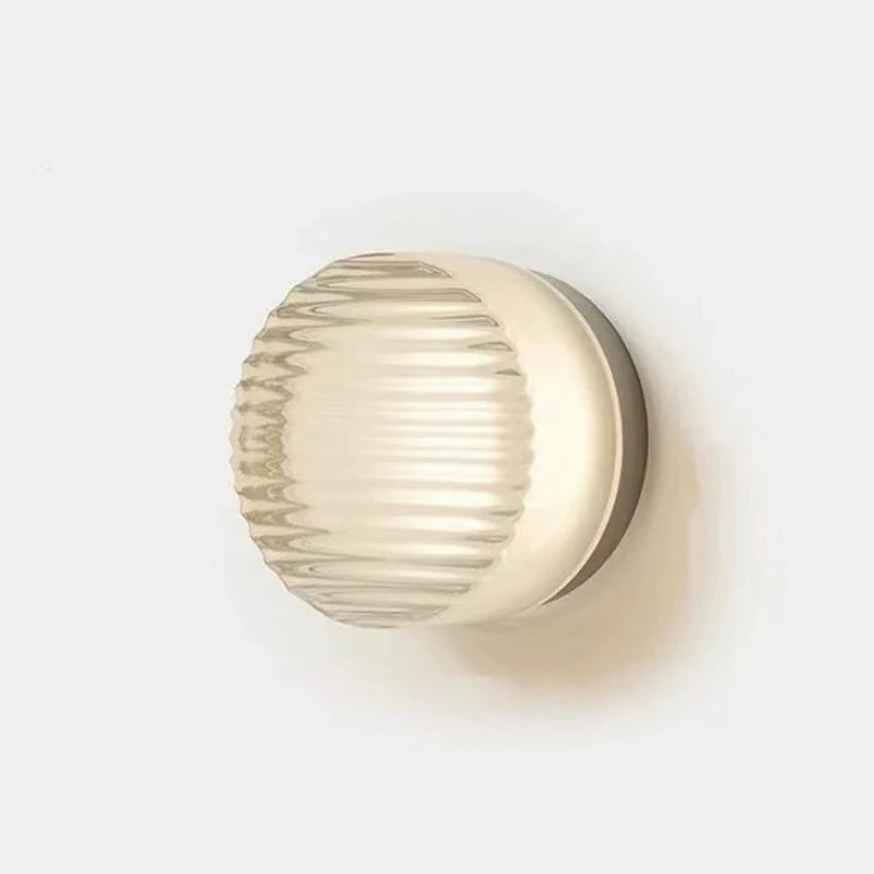 Minimalist LED Wall Lamp Amber Acrylic Bedroom Bedside Living Room Light Home Decor Simple Modern Lighting Design