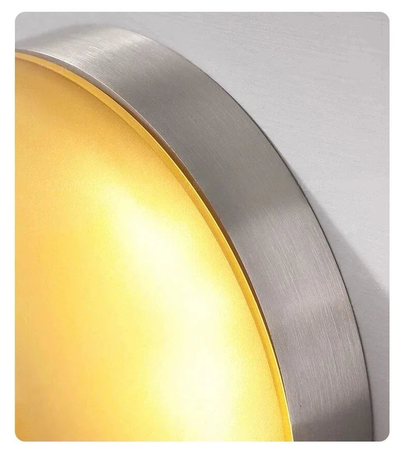 Minimalist LED Wall Lamp Amber Acrylic Bedroom Bedside Living Room Light Home Decor Simple Modern Lighting Design